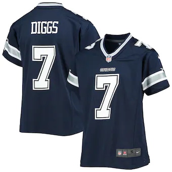 youth nike trevon diggs navy dallas cowboys game jersey_pi4